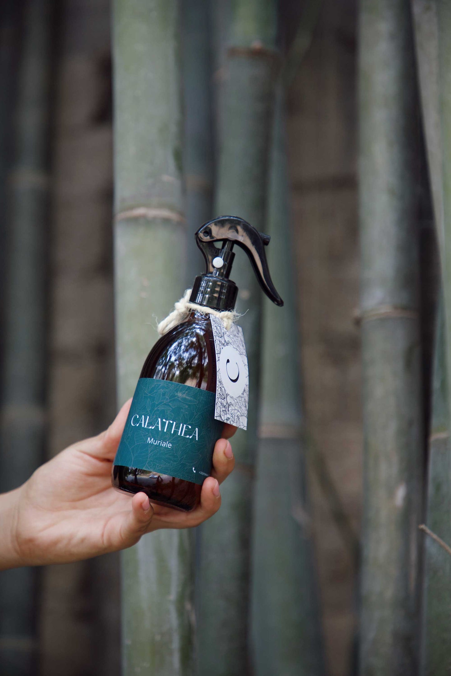 Aromatizante 250ml de vidrio. Muriale: Té blanco bambú