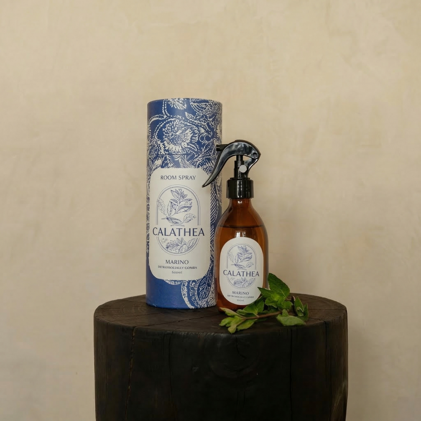 Aromatizante 250 ml de vidrio. Marino: Menta y notas marítimas